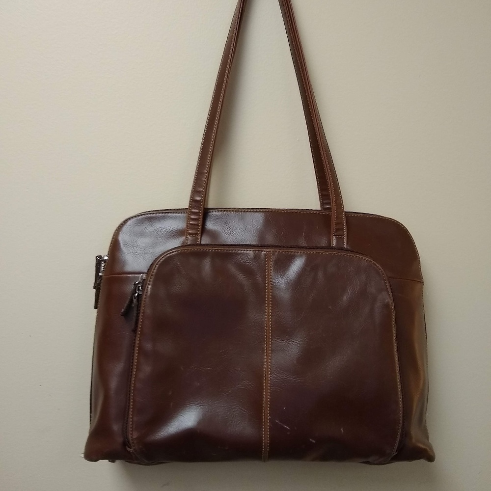 Buxton Euro Leather Business Tote